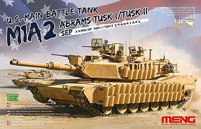 Meng US MBT M1A2 Abrams Plastic Model Military Vehicle Kit 1/35 Scale #ts026