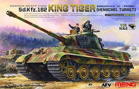 Meng SD.KFZ.182 King Tiger Henschel Plastic Model Military Vehicle Kit 1/35 Scale #ts031