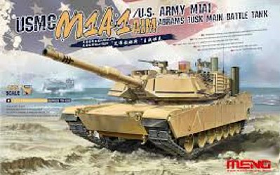 mngts032 1:35 meng usmc/us army m1a1 abrams aim abrams tusk main battle tank