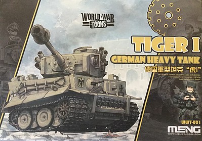 Meng German Heavy Tank Tiger I Toons Plastic Model Military Vehicle Kit No Scale #wwt001
