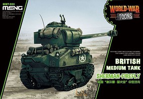 Meng Brit Sherman Firefly War Toons Plastic Model Military Vehicle Kit #wwt008