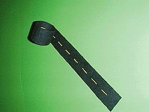 Mini-Hwy Straight Passing Zone Yellow Dashed Line 9 Model Railroad Road Accessory N Scale #101
