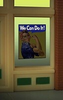 Miller We Can Do It window sign