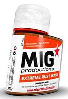MIG Enamel Extreme Rust Wash 75ml Bottle (Re-Issue) Hobby and Model Enamel Paint #p307