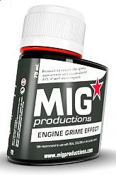 MIG Enamel Engine Grime Effect 75ml Bottle Hobby and Model Enamel Paint #p701