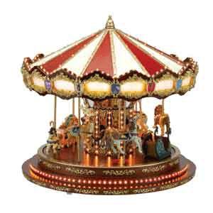 Mr-Christmas Royal Anniversary Carousel Plays 20 Christmas Carols & 20 ...