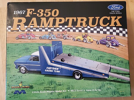 Model-King 67 Ford F-350 Ramptruck Plastic Model Truck Vehicle Kit 1/25 Scale #2587