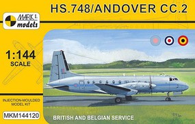 Mark-I HS748 Andover CC2 British/Belgian Transport Plastic Model Aircraft Kit 1/144 Scale #144120