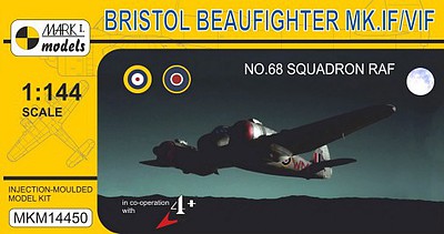 Mark-I 1/144 Bristol Beaufighter Mk IF/VIF No.68 Squadron RAF Fighter (w/Resin)