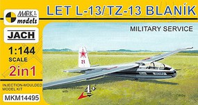 Mark-I LET L13/TZ13 Blanik Service 2-Seater Glider 2 in 1 Plastic Model Aircraft Kit 1/144 #14495