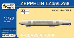 Mark-I 1/720 Zeppelin LZ45/LZ58 Naval Raiders P-Class German Airship