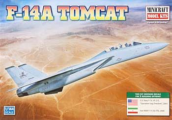 Minicraft F-14A Tomcat USN Plastic Model Airplane Kit 1/144 Scale #14657