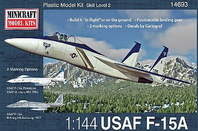 Minicraft F-15A/C w/2 Marking Options Plastic Model Airplane Kit 1/144 Scale #14693