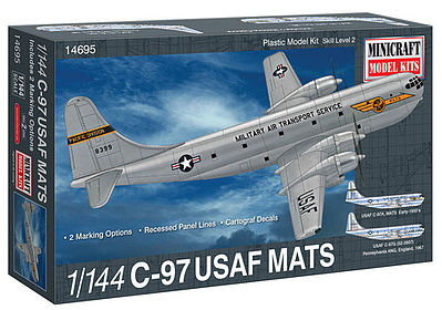 Minicraft C-97 USAF MATS w/2 Marking Options Plastic Model Airplane Kit 1/144 Scale #14695