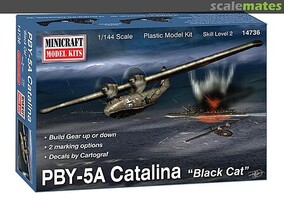 Minicraft PBY 5/5A Catalina Plastic Model Airplane Kit 1/144 Scale #14736