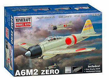 Minicraft A6M2 ZERO Fighter Plastic Model Airplane Kit 1/144 Scale #14751
