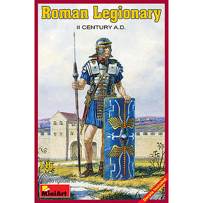 Mini-Art Roman Legionary II Century A.D. Plastic Model Military Figure 1/16 Scale #16007