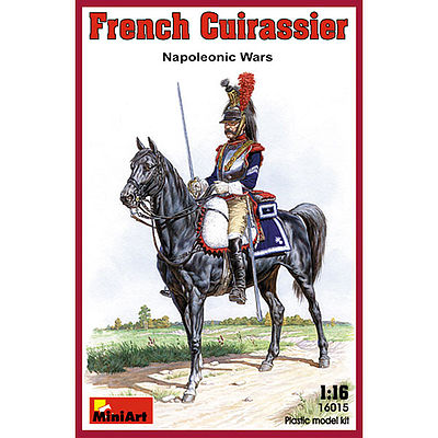 Mini-Art French Cuirassier Napoleonic Wars Plastic Model Military Figure 1/16 Scale #16015
