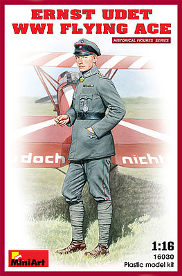 Mini-Art Ernst Udet. WWI Flying Ace Plastic Model Military Figure 1/16 Scale #16030