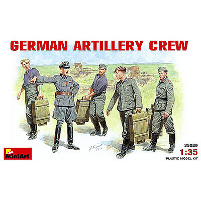 Mini-Art German Artillery Crew Plastic Model Military Figure 1/35 Scale ...