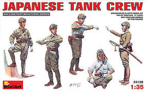 Mini-Art Japanese Tank Crew Plastic Model Military Figure 1/35 Scale #35128