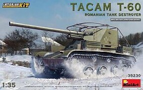 Mini-Art TACAM T-60 Romanian Tank Destroyer with Interior Plastic Model Tank Kit 1/35 Scale #35230