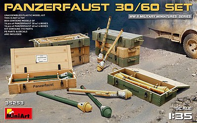 Mini-Art WWII Panzerfaust 30/60 Infantry Weapons Plastic Model Military Kit 1/35 Scale #35253
