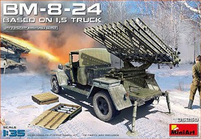 Mini-Art Soviet BM8-24 Rocket Launcher Plastic Model Kit 1/35 Scale #35259