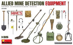 Mini-Art Allied Mine Detection Equipment Plastic Model Military Kit 1/35 Scale #35390