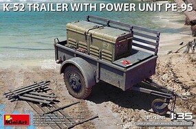 Mini-Art 1/35 Miniart K-52 TRAILER w/POWER UNIT PE-95 Plastic Model Kit