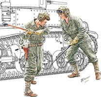 Mini-Art U.S. Tank Chassis Repair Crew 1-24