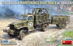 Mini-Art 1/35 Miniart G7117 1, 5t 4X4 MAINTENANCE SHOP TRUCK W/TRAILER