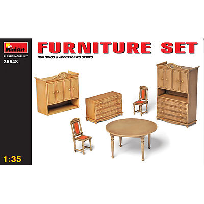 Mini-Art Furniture Set Plastic Model Diorama Kit 1/35 Scale #35548