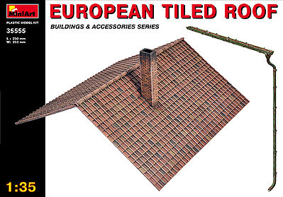 Mini-Art European Tiled Roof Plastic Model Diorama 1/35 Scale #35555