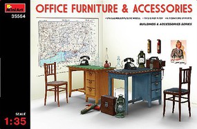Mini-Art Office Furniture & Accessories Plastic Model Diorama Accessory 1/35 Scale #35564