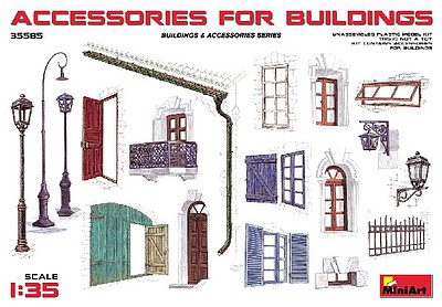Mini-Art Accessories for Buildings Plastic Model Building Accessories 1/35 #35585