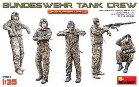 Mini-Art Bundeswehr German Tank Crew (5) Plastic Model Military Figure Kit 1/35 Scale #37032