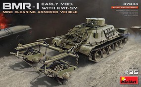Mini-Art BMR1 Early Mod Tank w/KMT5M Mine Plow Plastic Model Military Vehicle Kit 1/35 Scale #37034