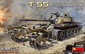 Mini-Art T-55 Czechoslovak Prod. w/KMT-5M 1-35