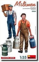 Mini-Art Milkmen (2) with containers
