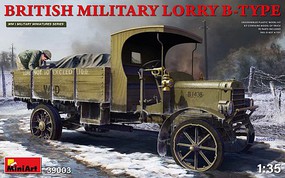 Mini-Art WWI British Military Lorry B-Type Truck Plastic Model Military Truck Kit 1/35 Scale #39003