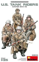 Mini-Art 1/35 Miniart US Tank Riders (Winter 1944-45) Figures Plastic Model Kit