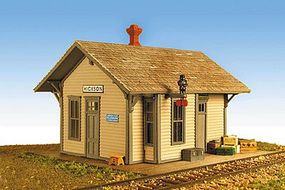 Monroe Hickson Depot Kit HO Scale Model Railroad Building #2210