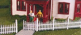 Monroe Ornate Picket Fence Kit HO Scale Model Railroad Building Accessory #2308