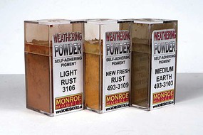 Monroe Rust & Dust Weathering Powder Set Hobby and Model Paint Set #2911