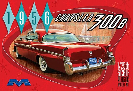 Moebius 1956 Chrysler 300B Plastic Model Car Kit 1/25 Scale #1207