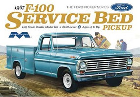 1967 Ford F100 Service Bed Pickup Truck Plastic Model Vehicle Kit 1/25 #1239