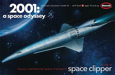 Moebius L 2001 Space Odyssey Orion III Space Clipper Science Fiction Plastic Model Kit 1/72 #200111