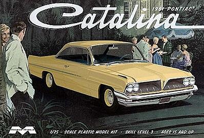 Moebius 1961 Pontiac Catalina Plastic Model Car Vehicle Kit 1/25 Scale #2850