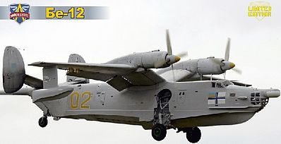 Modelsvit Beriev Be12 Soviet Amphibious Aircraft Plastic Model Airplane Kit 1/72 Scale #72012
